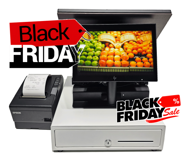 Black Friday Pack TPV táctil Doble HP Engage One 145, i5 Ram8, Ssd256 Win11 Caja Nueva Impresora nueva