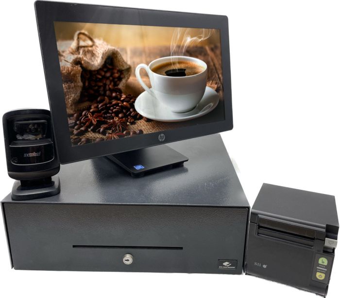 Kit TPV Cafetería Panadería HP RP9 i3 8ram 240ssd +Pereferico