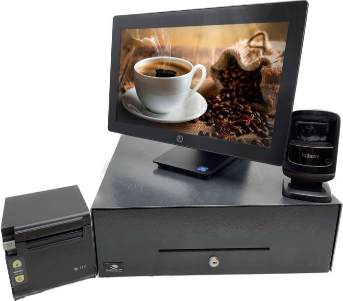 Kit TPV Cafetería Panadería HP RP9 i3 8ram 240ssd +Pereferico