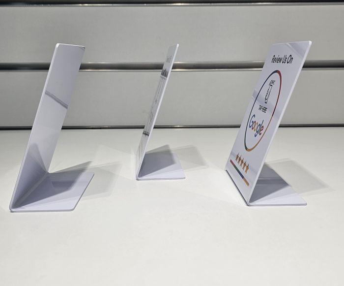 Tarjeta de mesa NFC para Reseñas de Google
