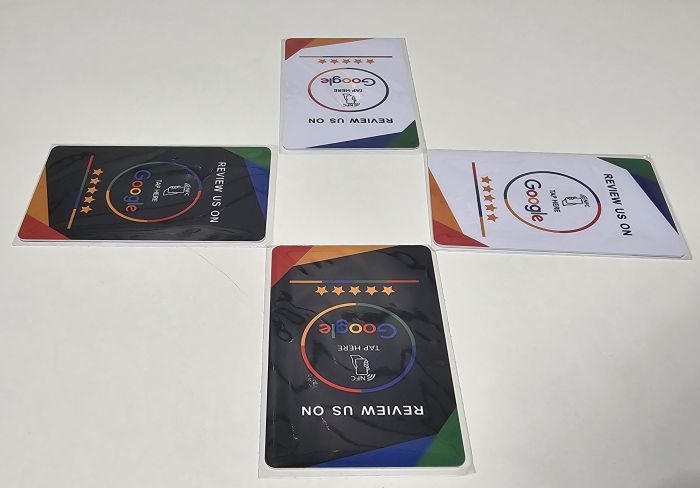 Tarjeta NFC para Reseñas de Google (negro)