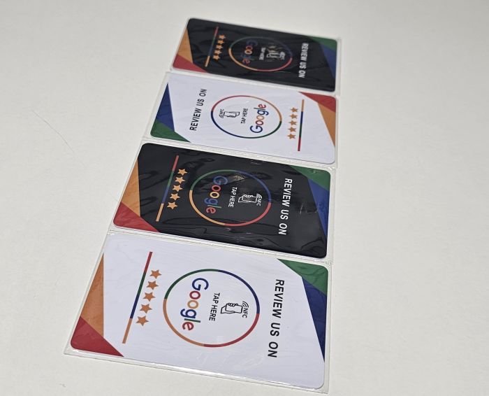 Tarjeta NFC para Reseñas de Google (negro)