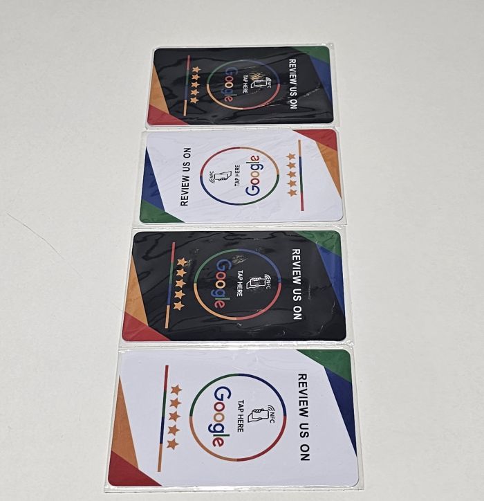 Tarjeta NFC para Reseñas de Google (negro)