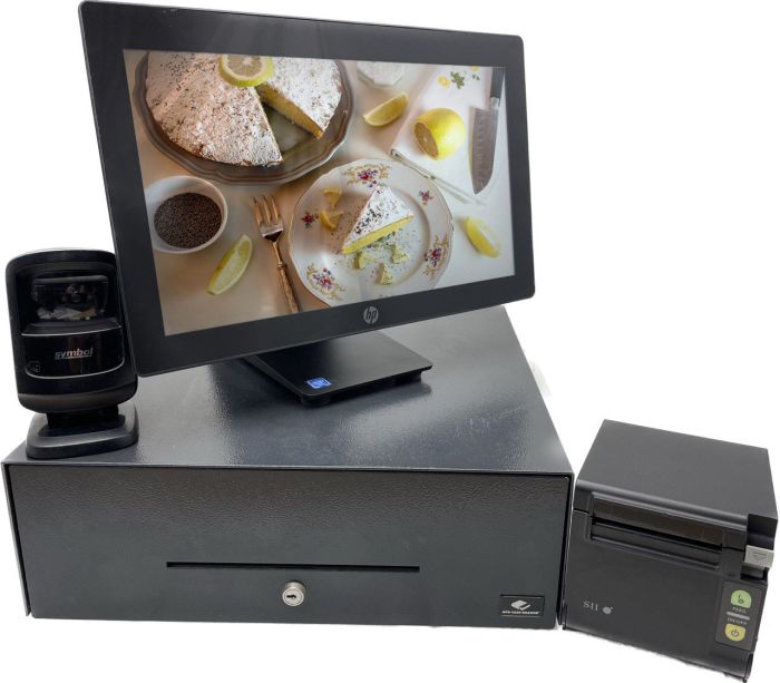 TPV táctil Panadería HPRP9 G,16ram 240ssd Kit+Pereferico