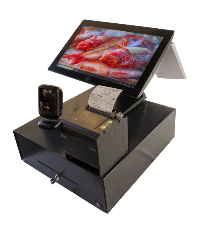 TPV táctil Doble HP RP9 G, 16ram 120ssd con Windows