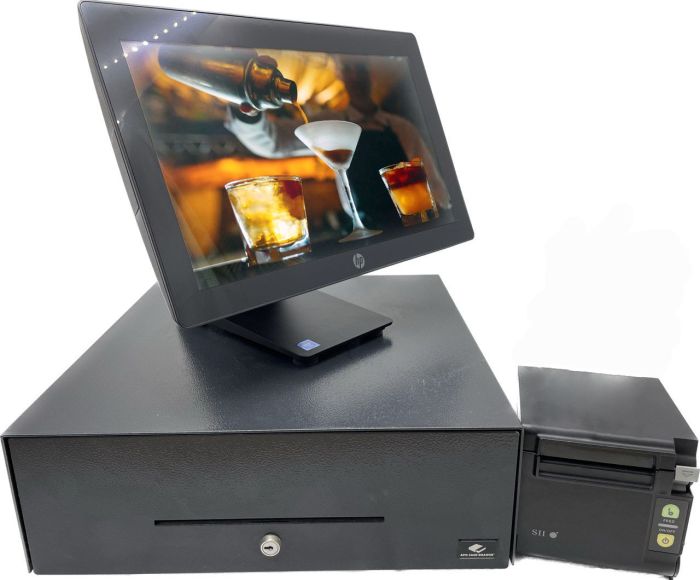 TPV completo BAR Restaurante HPRP9 táctil solo i3 Ram16 SSD240