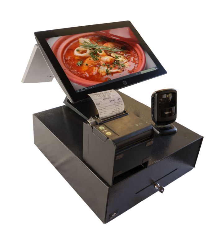 Kit TPV Doble Restaurante HP RP9 G, RAM8 SSD120 +Pereferico