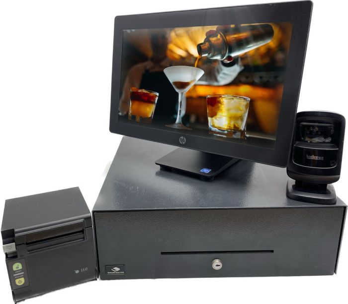 TPV completo BAR Restaurante HPRP9 táctil solo i3 Ram16 SSD240